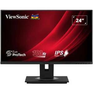 ViewSonic VG2448A-2 24" monitor, FHD, SuperClear IPS LED, VGA, HDMI, DipsplayPort, USB, Hangszóró, Fekete kép