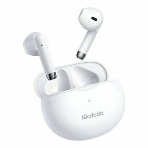 Mcdodo telefonos fejhallgató, vezeték nélküli, in-ear, tokkal, Bluetooth 5, fehér kép