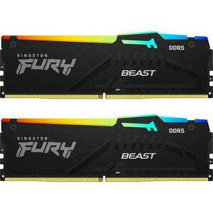 64GB 6000MHz DDR5 RAM Kingston Fury Beast RGB CL36 (2x32GB) (KF560C36BBEAK2-64) (KF560C36BBEAK2-64) kép