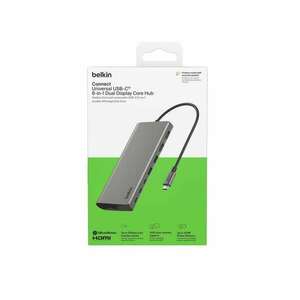 Belkin INC015BTSGY-CZ dokkoló állomás és port replikátor Vezetékes USB 3.2 Gen 1 (3.1 Gen 1) Type-C Alumínium kép