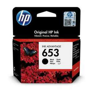 HP 3YM75AE Tintapatron DeskJet Plus Ink Advantage 6075 All-in-One nyomtatóhoz, HP 653, fekete, 360 oldal kép