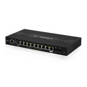 Ubiquiti EdgeRouter ER-12 vezetékes router Gigabit Ethernet Fekete kép