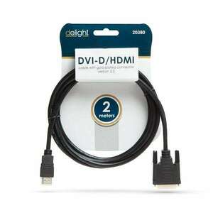 DVI-D / HDMI kábel • 2 m kép