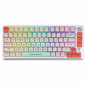 BlitzWolf BW-KB3 fehér mechanikus gamer billentyűzet - 75%-os méret, Kailh Box White Switch - Type-C + Bluetooth + 2.4G kapcsolat, battery, Win/MacOS/iOS/Android kép