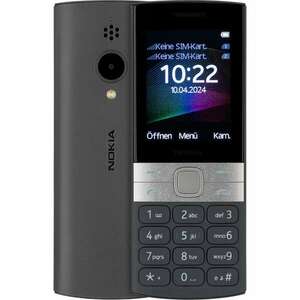 Nokia 150 6, 1 cm (2.4") 106, 3 g Fekete, Ezüst Belépő szintű telefon kép