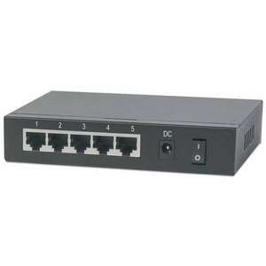 Intellinet PoE-Powered 5x Gigabit Gigabit Ethernet (10/100/1000) PoE Fekete switch kép