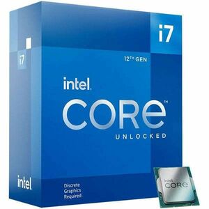 Intel Processzor - Core i7-12700KF (3600Mhz 25MBL3 Cache 10nm 125W skt1700 Alder Lake) BOX No Cooler No VGA kép