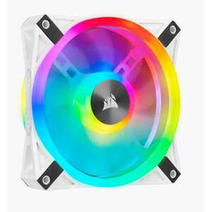 Corsair rendszerhűtő ventilátor, icue ql120 rgb, 12cm, fehér CO-9050103-WW kép