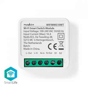 SmartLife Főkapcsoló | Wi-Fi | 3680 W | Csatlakozó Kapocs | Az alkalmazás elérhető: : Android™ / IOS kép