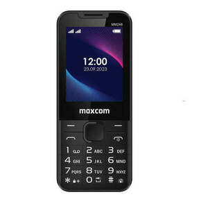 Maxcom MM248 4G mobiltelefon, dual sim-es kártyafüggetlen, bluetooth-os, fm rádiós fekete (magyar nyelvű menüvel) kép