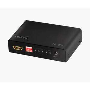 Logilink HDMI elosztó 1x4 port 4K/60 Hz HDCP EDID HDR CEC (HD0038) (HD0038) kép