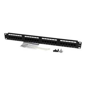 StarTech.com 24 Port 1U Rackmount Cat 6 110 Patch Panel - 24 port Network Patch Panel - RJ45 Ethernet 110 type Rack Mount Patch Panel 1U (C6PANEL24) - patch panel - 1U (C6PANEL24) kép