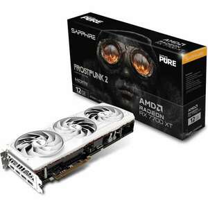 SAPPHIRE Radeon RX 7700 XT PURE GAMING Frostpunk 2 Edition 12GB (11335-08-50G) Videokártya (11335-08-50G) kép