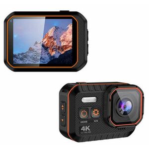 Akciókamera iSEN Action Camera 002, fekete, 4K, UltraHD, HD 2.0", 170°-os filmezés, Wi-Fi, SOS fény, Autó mód, Mozgásérzékelés, 1050 mAh kép