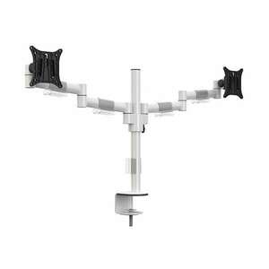 Multibrackets asztali konzol (2 képernyős), m vesa deskmount officeline dual white (15-30", max.vesa: 100x100 mm, 8 kg) 7350073735181 kép