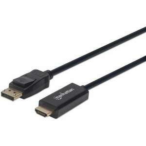 Manhattan 152679 video átalakító kábel 1, 8 M DisplayPort HDMI Fekete (152679) kép