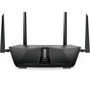 NETGEAR Nighthawk AX5400 vezetéknélküli router Gigabit Ethernet Kétsávos (2, 4 GHz / 5 GHz) Fekete (RAX50-100EUS) kép