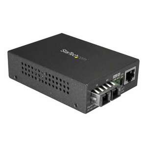 StarTech.com MCMGBSCSM10 hálózati média konverter 1000 Mbit/s 1310 nm Single-mode Fekete (MCMGBSCSM10) kép