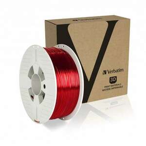 Verbatim PET-G filament 1.75mm, 1kg áttetsző piros (55054) (vm55054) kép