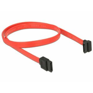 DeLock Cable SATA 3 Gb/s receptacle straight > SATA receptacle upwards angled 50cm Red kép