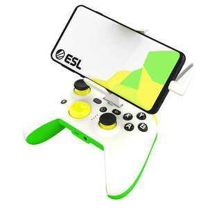 RiotPWR™ ESL Gaming Controller for Android (White/Green) (RP1925ESL) kép