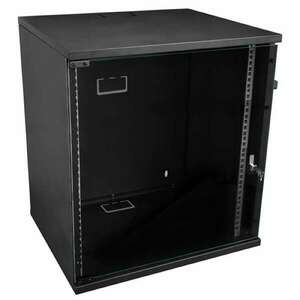 S-Link 19" Fali rack szekrény 12U 530x400mm - Fekete (36763) kép