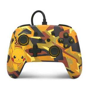 PowerA Enhanced vezetékes controller - Camo Storm Pikachu (Nintendo Switch) (NSGP0094-01) kép