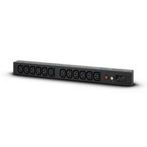 CyberPower PDU20BHVIEC12R áramelosztó egység (PDU) 12 AC kimenet(ek) 1U Fekete kép