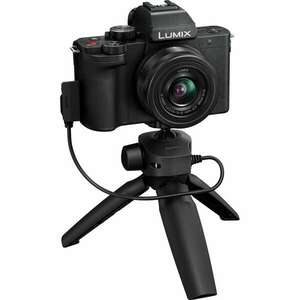 Panasonic Lumix DC-G100D Digitális fényképezőgép + H-FS 12-32 + DMW-SHGR2 KIT - Fekete (DC-G100DVEGK) kép