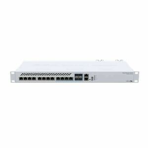 MIKROTIK Cloud Router Switch 1x100Mbps + 8x10Gbps + 4x10Gbps Combo SFP+, Redundáns, Rackes - CRS312-4C+8XG-RM kép