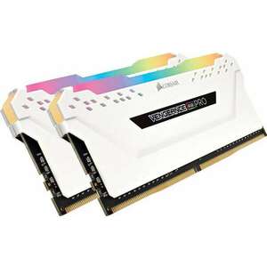 16GB 3200MHz DDR4 RAM Corsair Vengeance RGB CL16 fehér (2x8GB) (CMW16GX4M2C3200C16W) kép