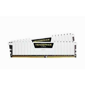 32GB 3200MHz DDR4 RAM Corsair Vengeance LPX White CL16 (2x16GB) (CMK32GX4M2E3200C16W) kép