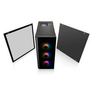 Thermaltake View 21 Tempered Glass RGB Plus Edition táp nélküli ablakos ház fekete /CA-1I3-00M1W kép