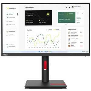 Lenovo ThinkVision T23i-30 LED display 58, 4 cm (23") 1920 x 1080 px Full HD Fekete monitor kép