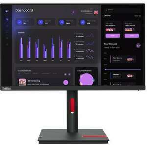 Lenovo ThinkVision T24i-30 monitor 60, 5 cm (23.8") 1920 x 1080 px Full HD LED Fekete kép