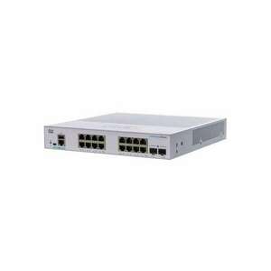 Cisco CBS250-16T-2G 16x GbE LAN 2x SFP port L3 menedzselhető switch kép