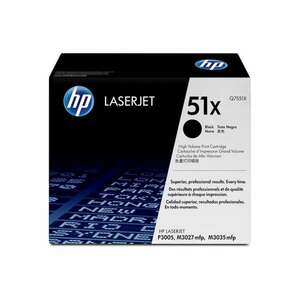 HP Q7551X No.51X Black lézertoner eredeti 13K megszűnő kép