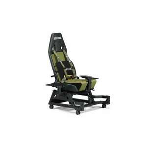 Next Level Racing NLR-S039 Flight Seat Pro Boeing Military Edition max. 150 kg, 120 - 210 cm támogatott magasság, 88 x 115 x 123 cm Fekete-Zöld gamer ülés kép