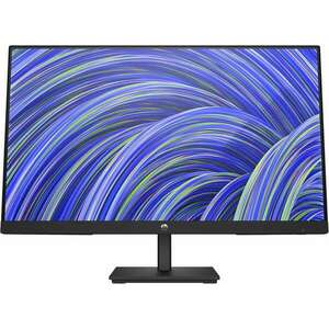 HP V24i, 60.5 cm (23.8"), 1920 x 1080, 16: 9, FHD, IPS, 75 Hz, HDMI, DP, VGA, HDCP, (E), Fekete LED monitor kép