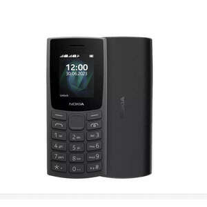 Nokia 105 (2023) 4G nyomógombos mobiltelefon, kártyafüggetlen, dual SIM, sötétszürke kép