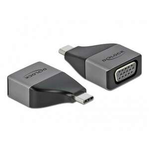 Delock USB Type-C adapter VGA (DP Alt Mode) 1080p kompakt kialakítású (64002) kép