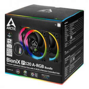 Arctic BioniX P120 A-RGB Bundle (3 Casefans + Controller) kép