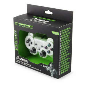 Esperanza Corsair USB Gamepad PC2/PS3/PC White/Black kép