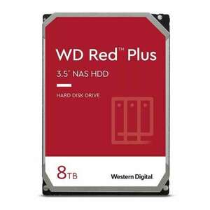 Western Digital Red Plus merevlemez-meghajtó 8 TB 5640 RPM 256 MB 3.5" Serial ATA III kép