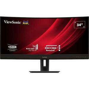 Viewsonic VG3456C számítógép monitor 86, 4 cm (34") 3440 x 1440 pixelek UltraWide Quad HD LED Fekete kép