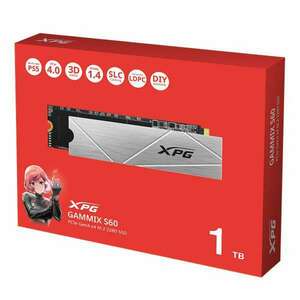 Adata ssd m.2 2280 nvme gen4x4 1tb gammix s60 AGAMMIXS60-1T-CS kép