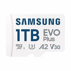 SAMSUNG Memóriakártya, EVO Plus microSDXC kártya, 1TB, UHS-1, U3, V30, A2, + SD Adapter, R160/W kép