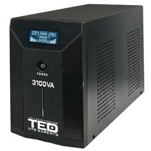 UPS 3100VA / 1800W LCD diszpozíció Line Interaktív stabilizátorral 3 schuko kimenet TED UPS Expert TED001627 kép