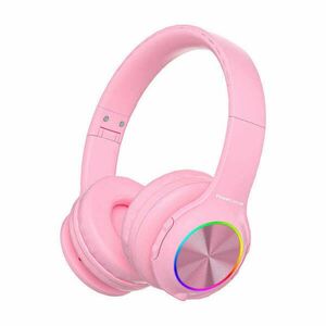 Wireless Headphones for kids PowerLocus PLED (pink) kép