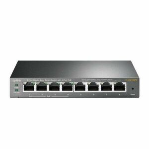 TP-Link TL-SG108PE 8port GbE LAN 4x PoE menedzselhető asztali Switch kép